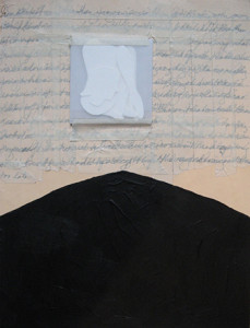 "Relic" 2009, 29cm x 22.5cm, mixed media on paper